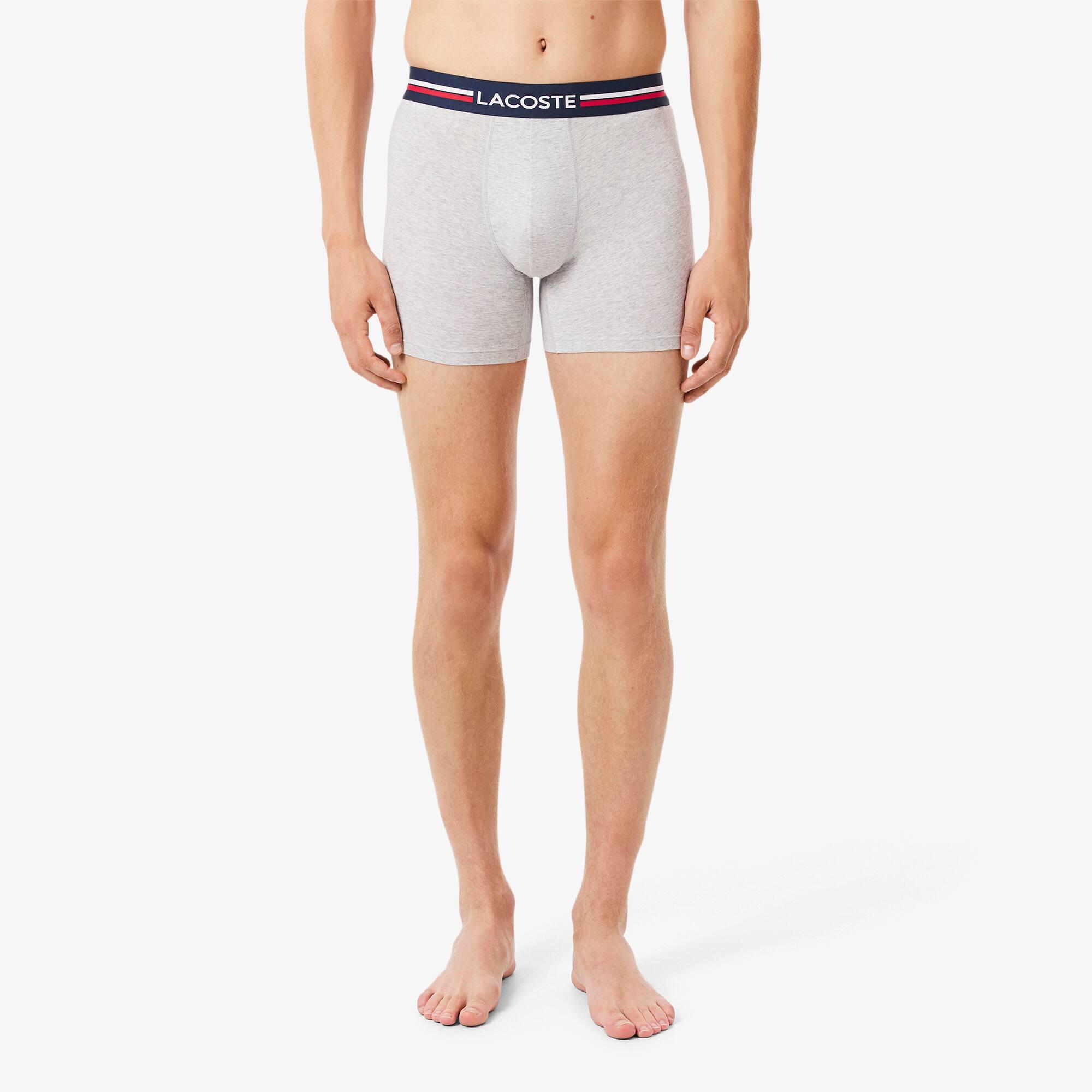 Men's 3-Pack Cotton Boxer Briefs by LACOSTE