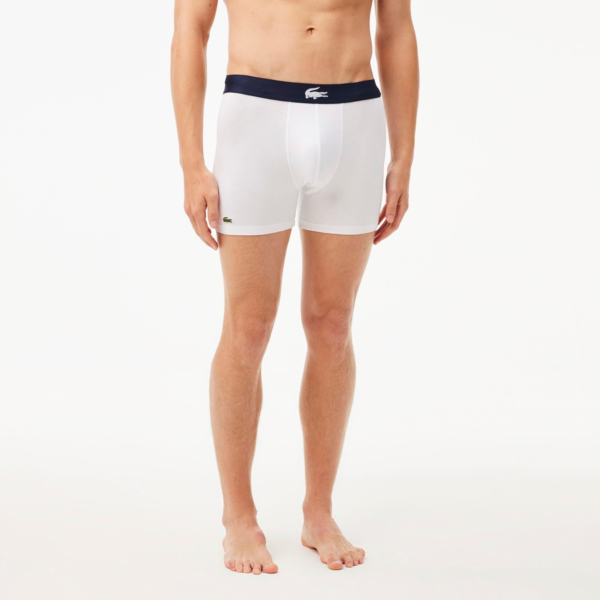 Men's 3-Pack Cotton Boxer Briefs by LACOSTE
