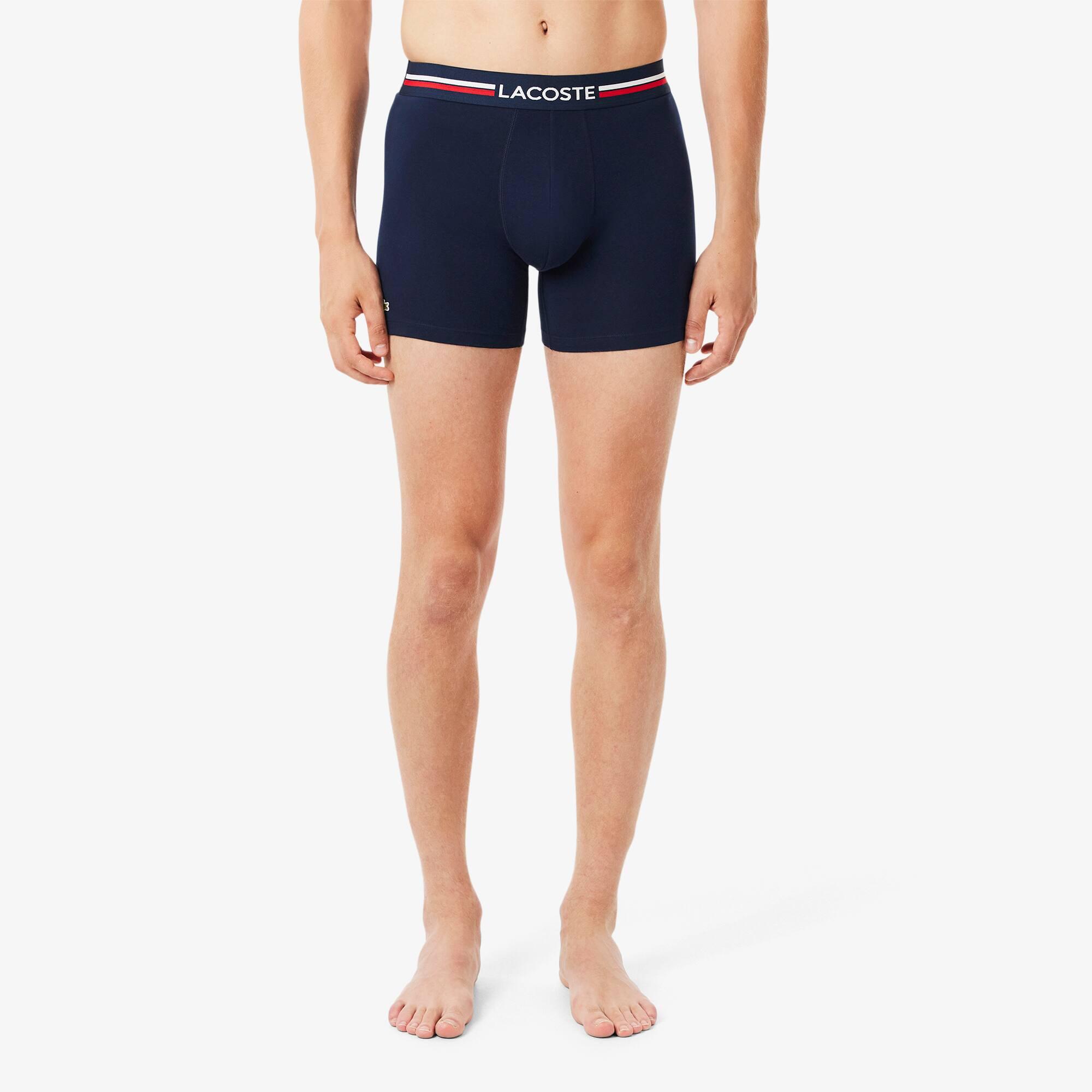 Men's 3-Pack Cotton Boxer Briefs by LACOSTE