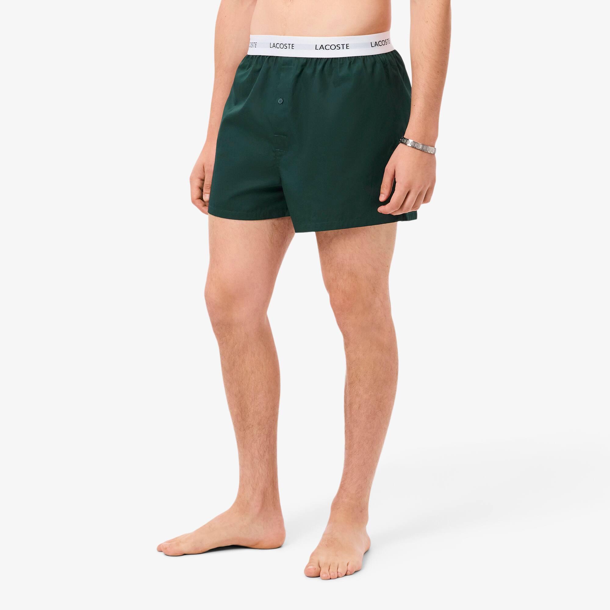 Men's 3-Pack Cotton Poplin Boxers by LACOSTE