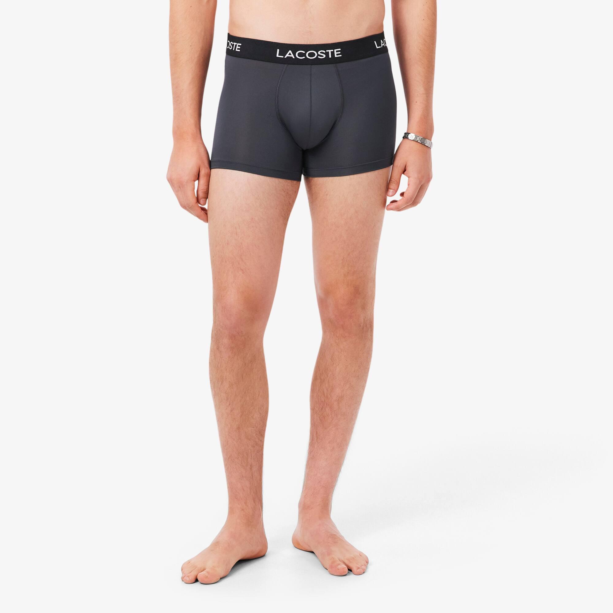 Men's 3-Pack Microfiber Trunks by LACOSTE