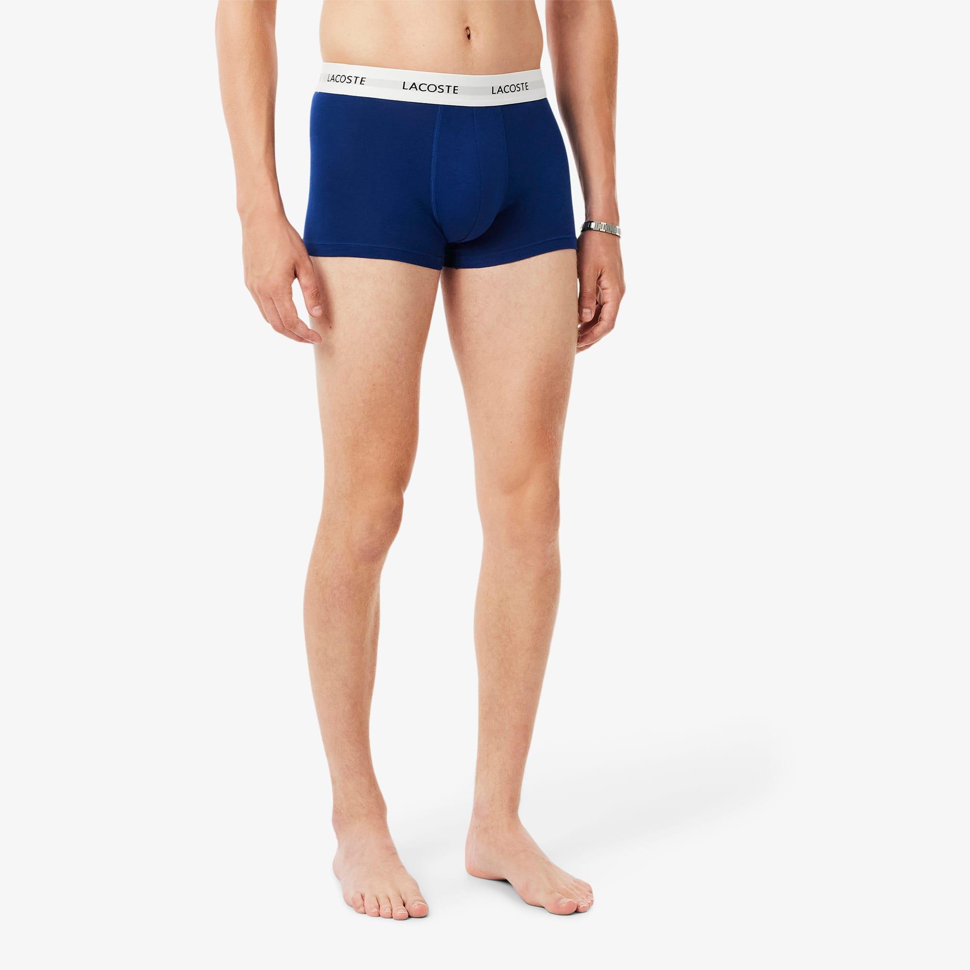 Men's 3-Pack Stretch Cotton Trunks by LACOSTE