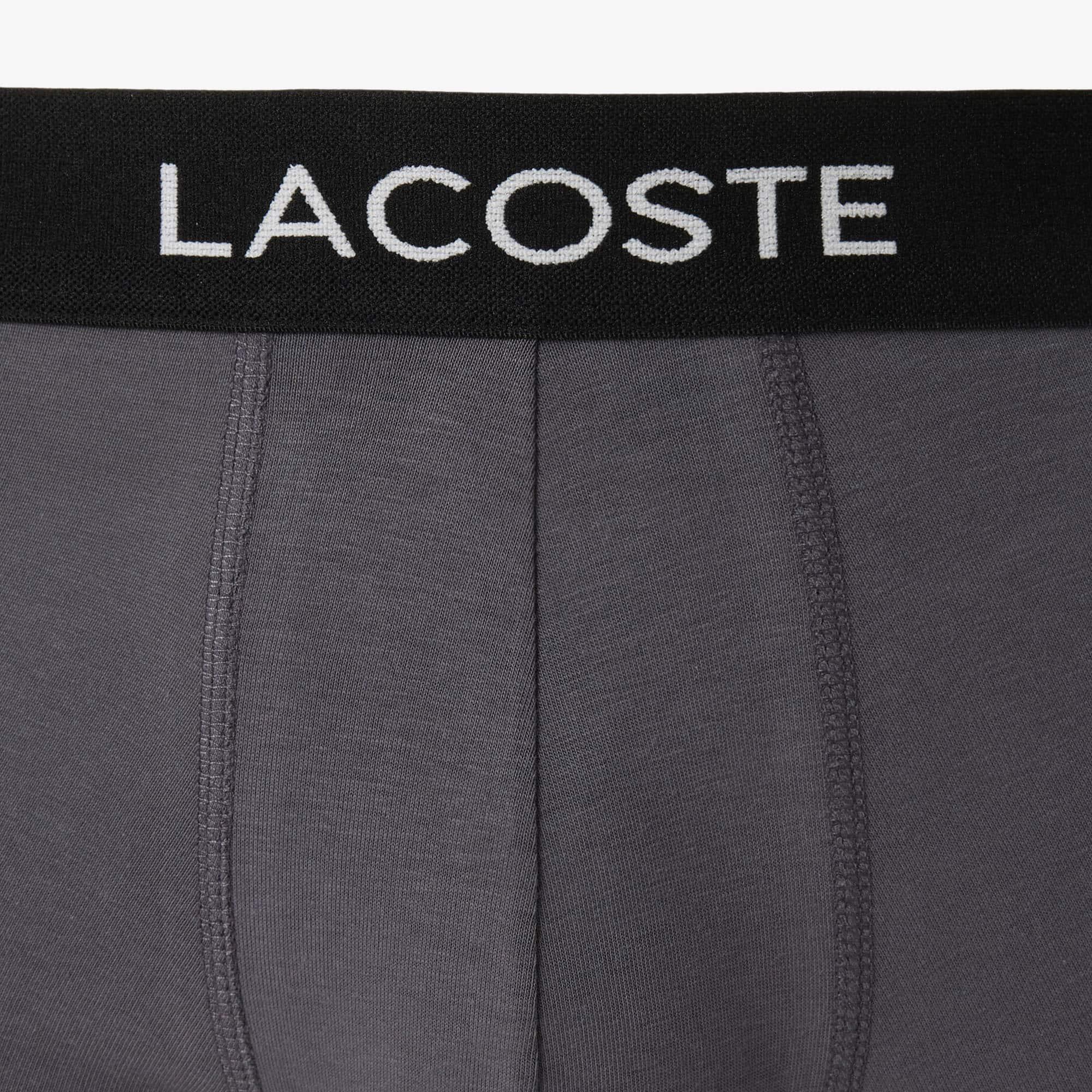 Men's 3-Pack Stretch Cotton Trunks by LACOSTE