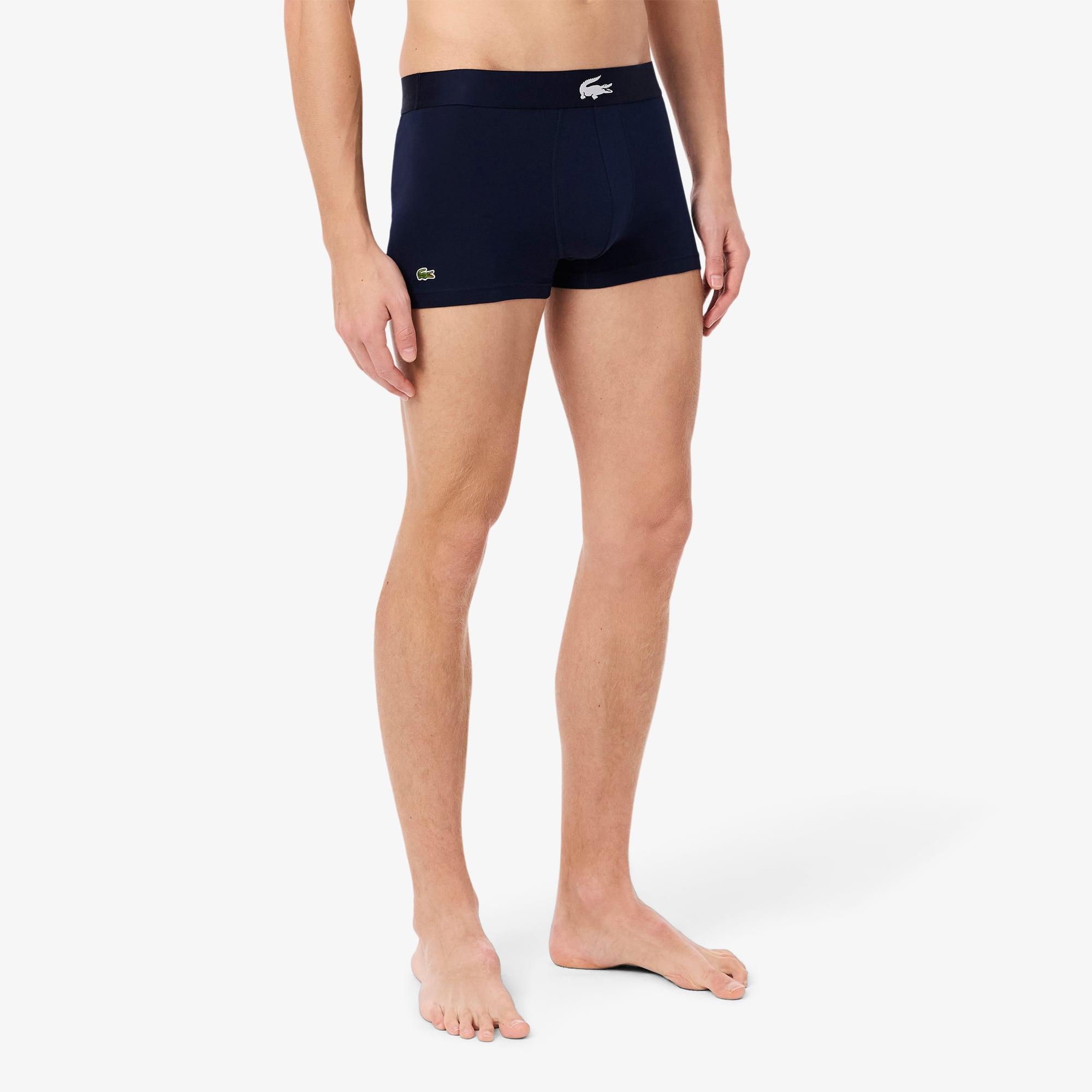 Men's 3-Pack Stretch Cotton Trunks by LACOSTE