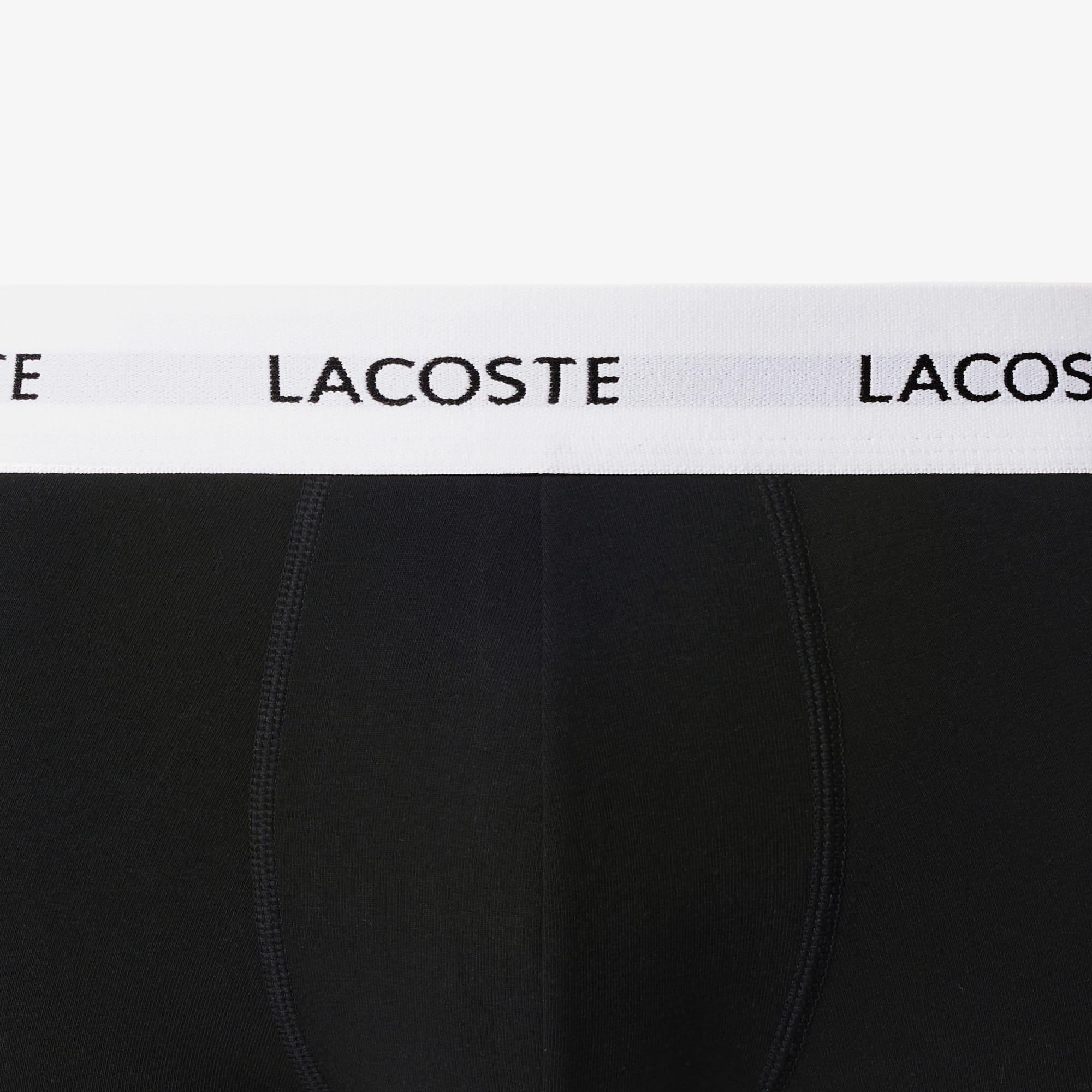 Men's 3-Pack Stretch Cotton Trunks by LACOSTE