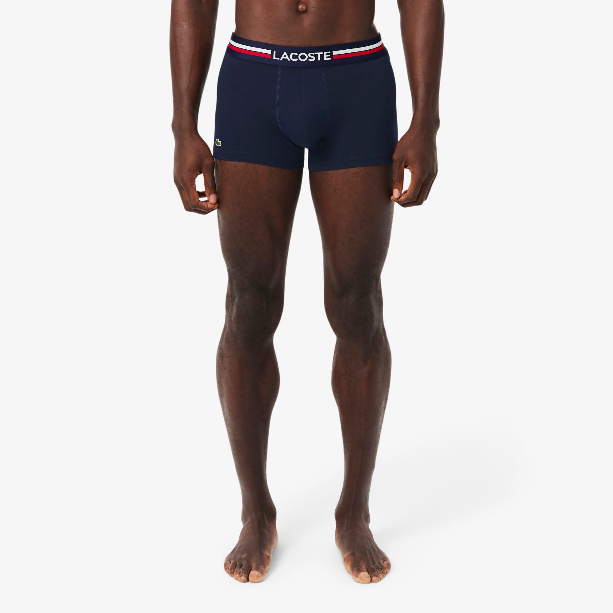 Men's 3-Pack Stretch Cotton Trunks by LACOSTE