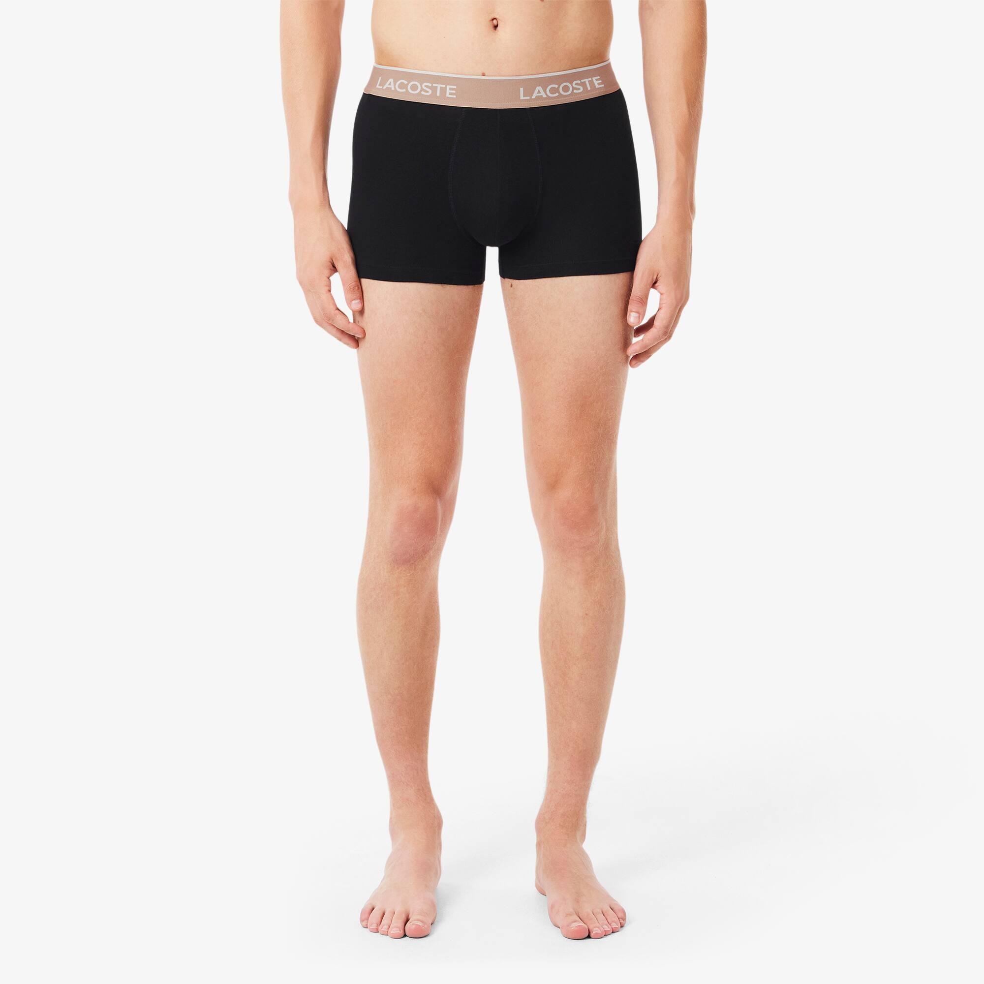 Men's 3-Pack Stretch Cotton Trunks by LACOSTE