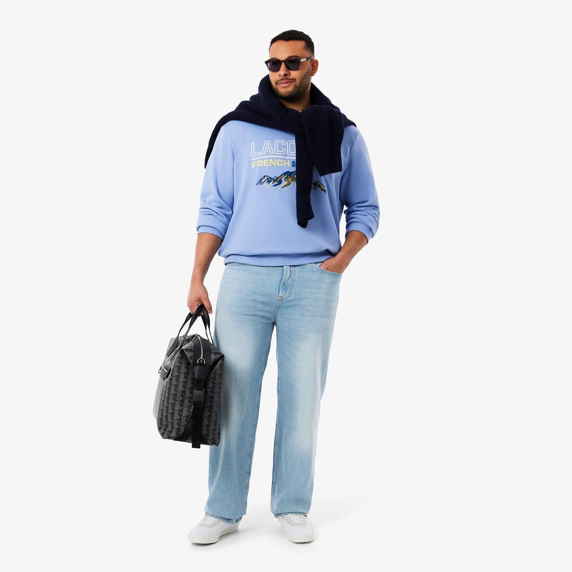 Men's 5-Pocket Straight Cut Indigo Jeans by LACOSTE