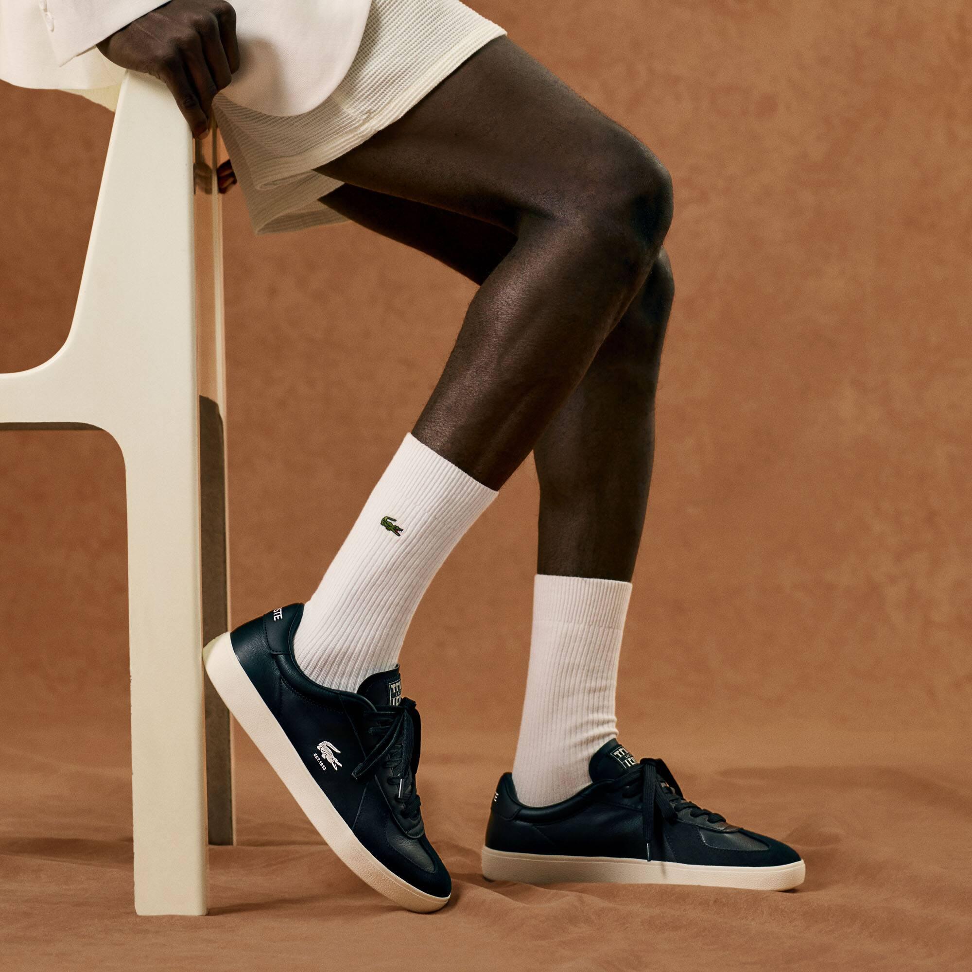 Men's Baseshot Pro Leather Sneakers by LACOSTE