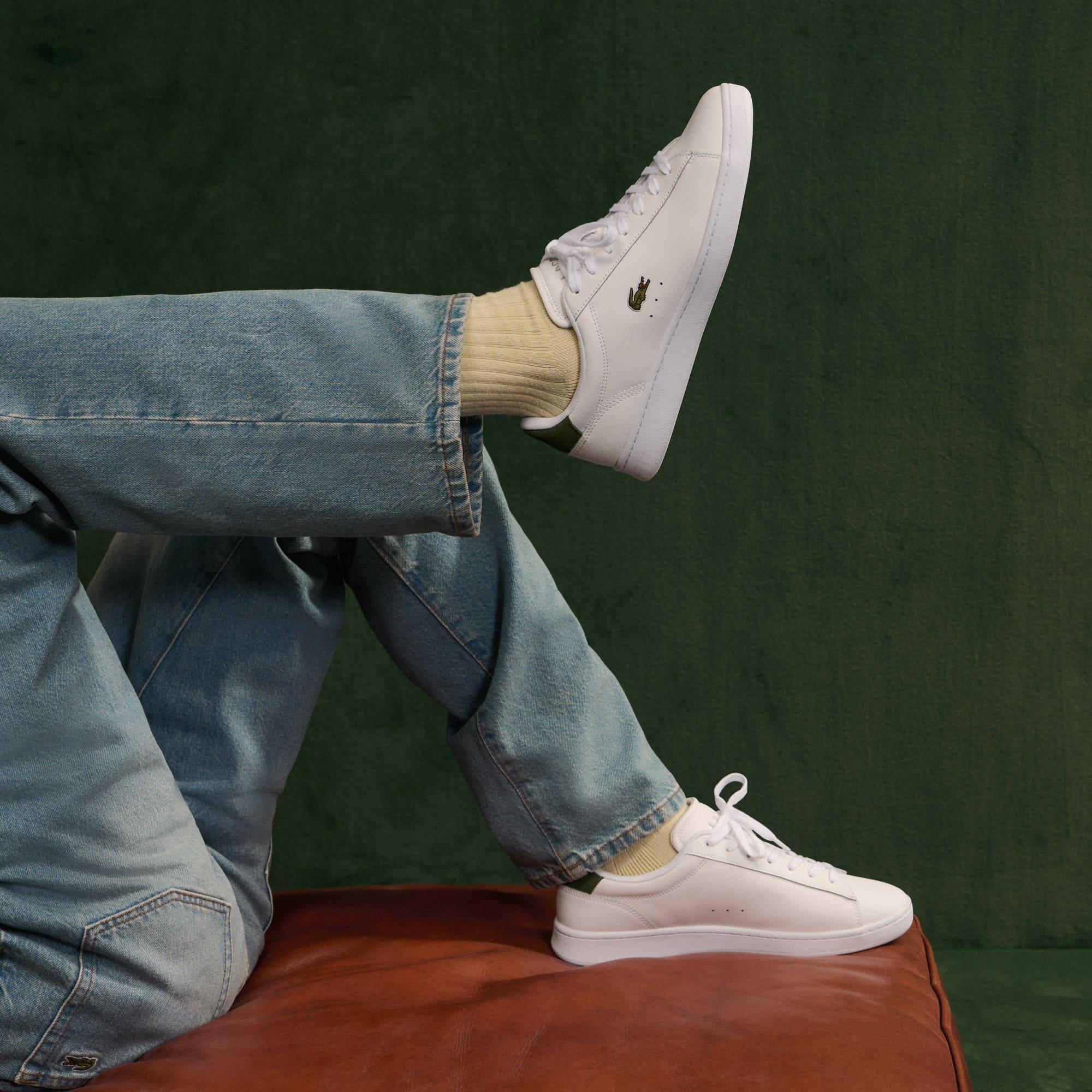 Men's Carnaby Set Leather Sneakers by LACOSTE