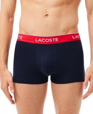 Men's Cotton Stretch Trunks, 3-Pack by LACOSTE