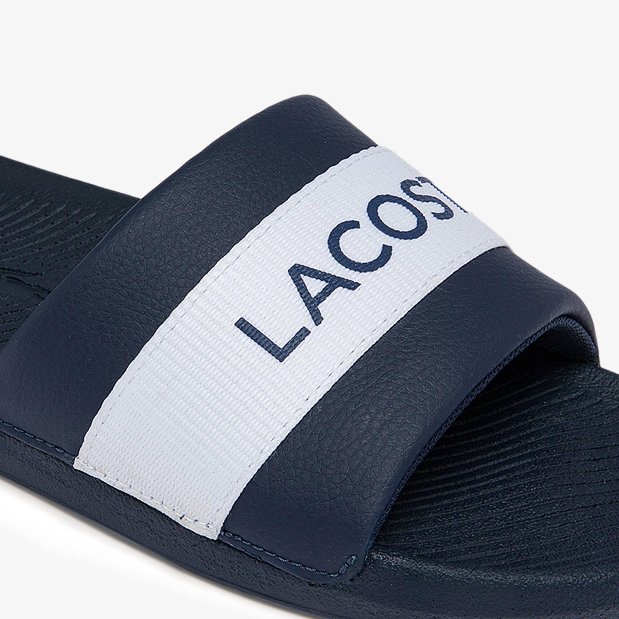 Men's Croco Logo Slides by LACOSTE