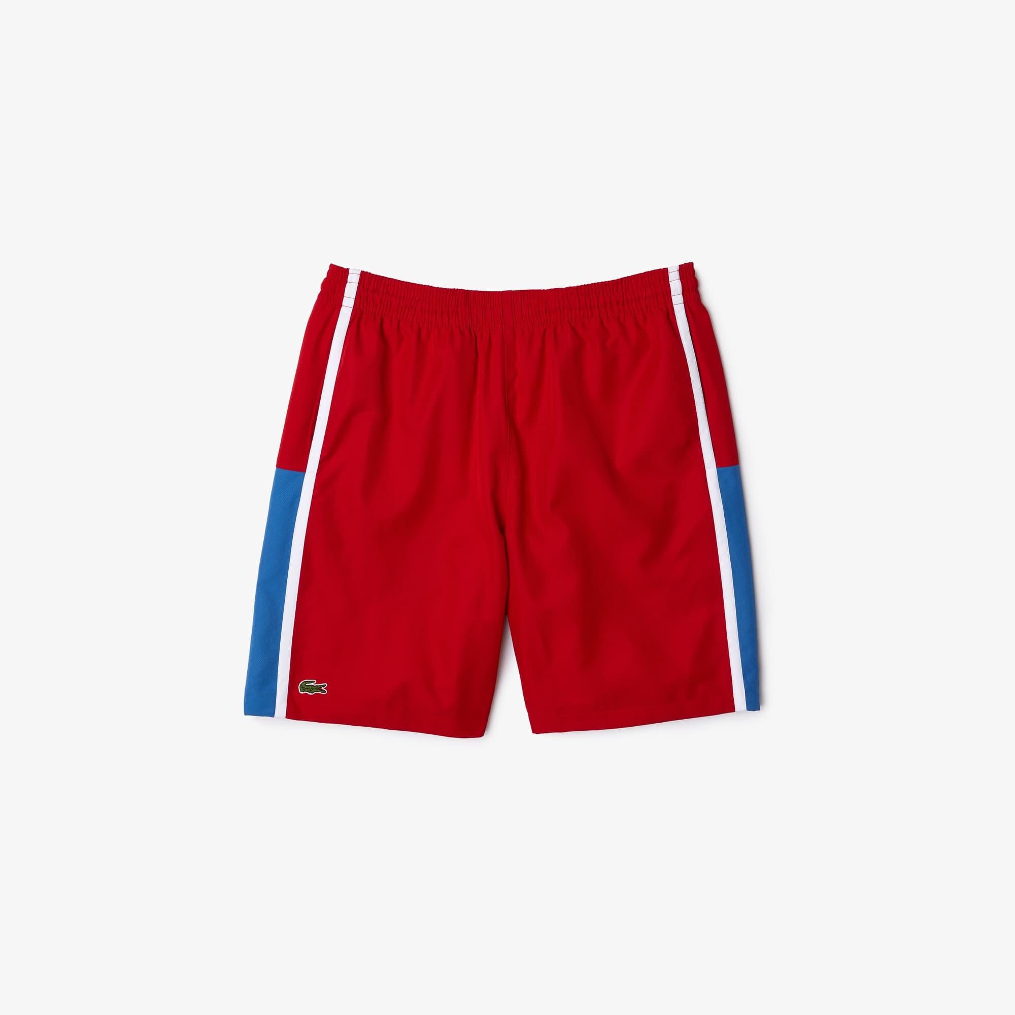 Men's Lightweight Colorblock Stripe Tennis Shorts by LACOSTE