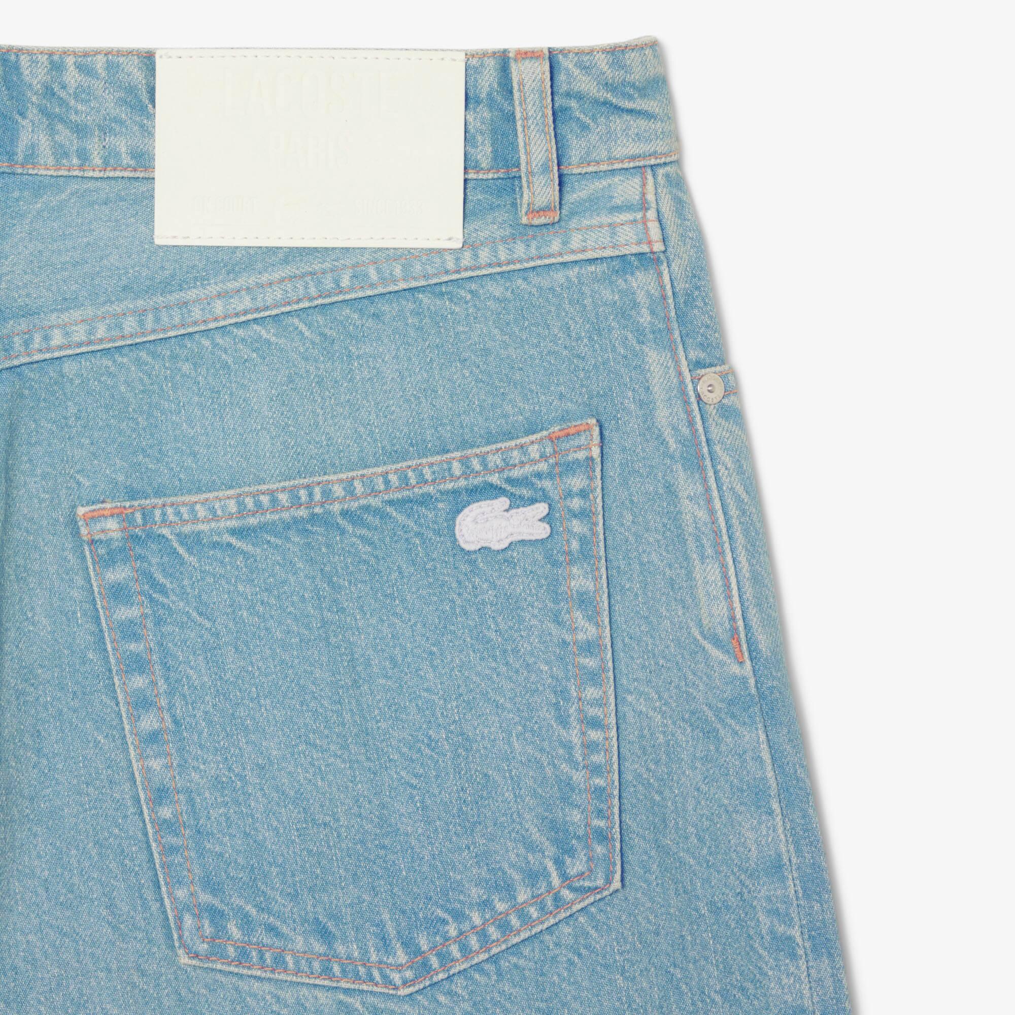 Men's Loose Fit 5-Pocket Denim Jeans by LACOSTE