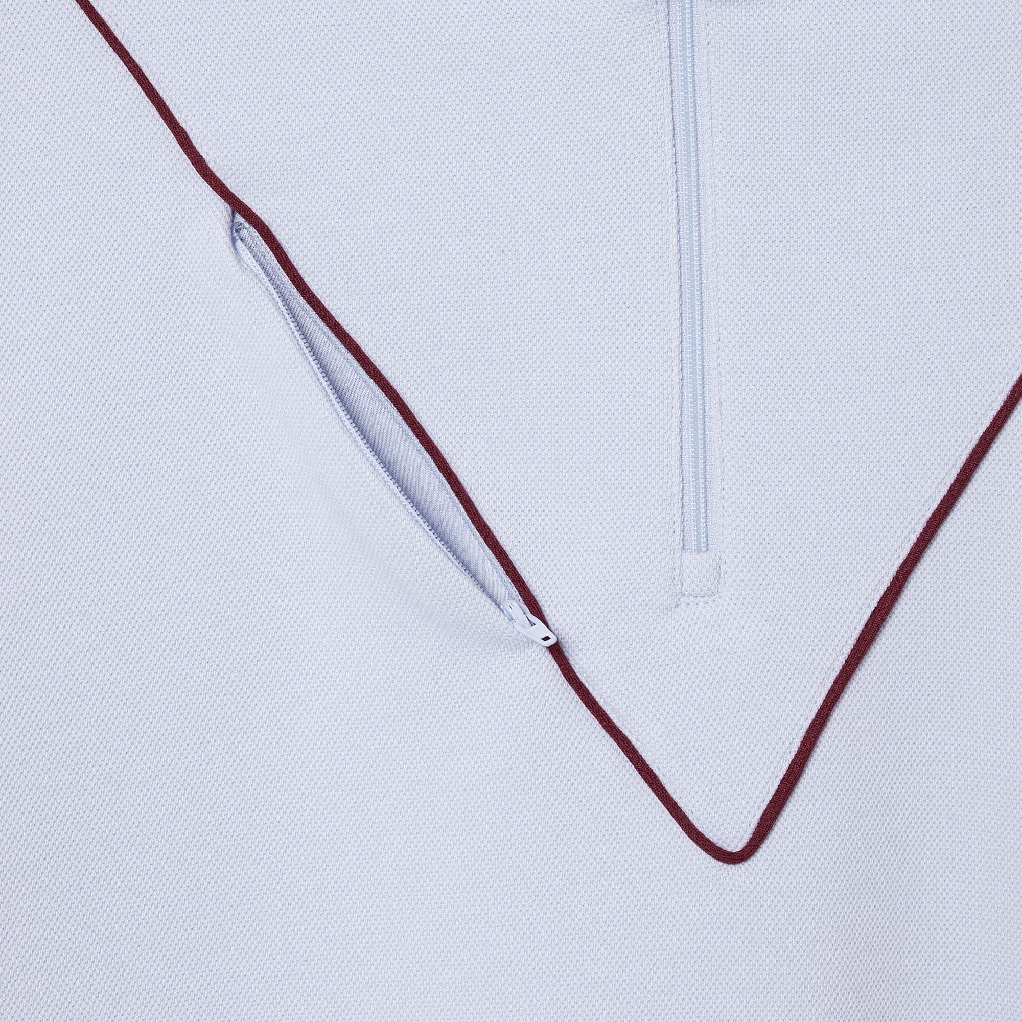 Men's Loose Fit Zip Neck Piqué Sweatshirt by LACOSTE