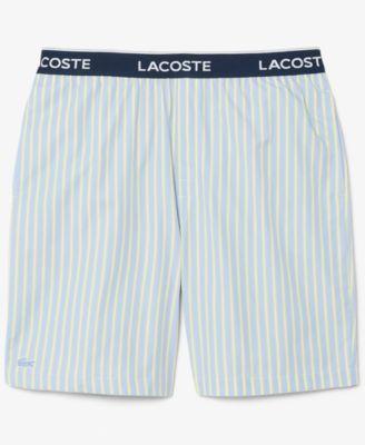 Men's Loungewear Striped Straight-Fit Shorts by LACOSTE