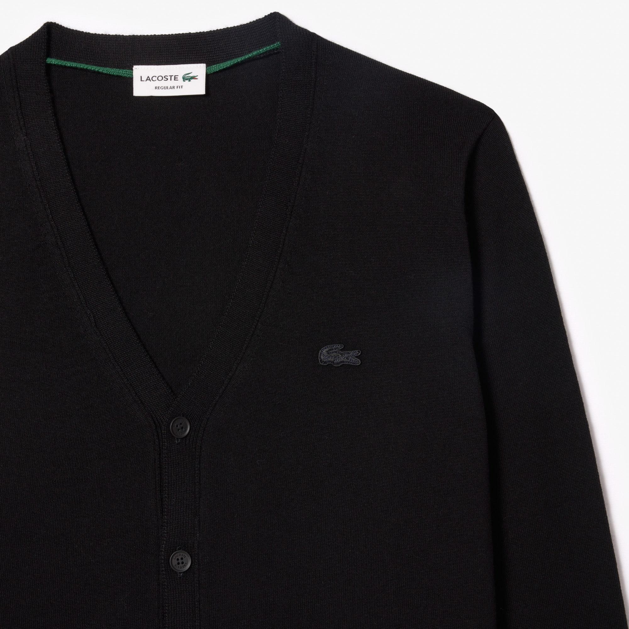 Men's Merino Wool Cardigan by LACOSTE