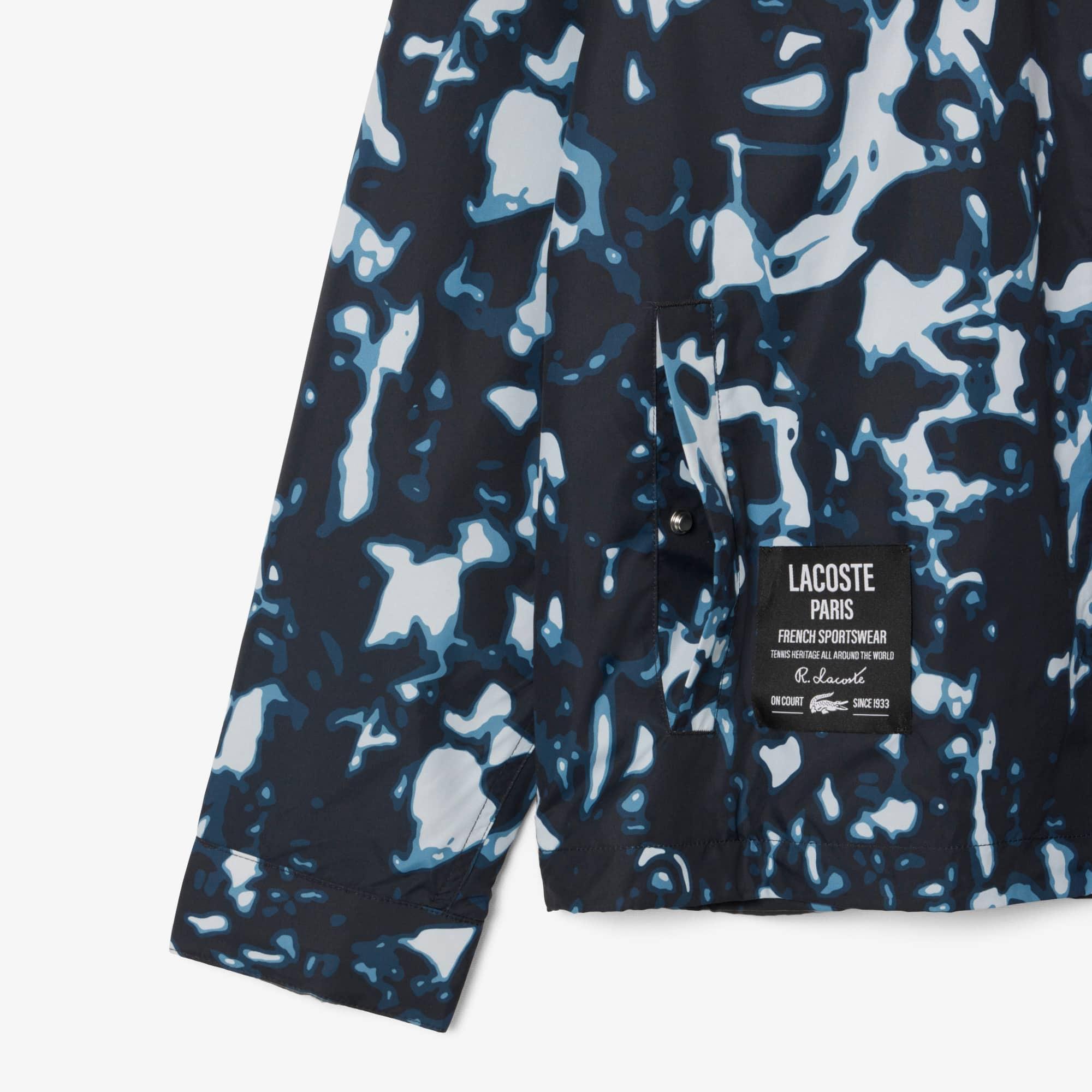 Men's Print Motif Water-Repellent Windbreaker by LACOSTE