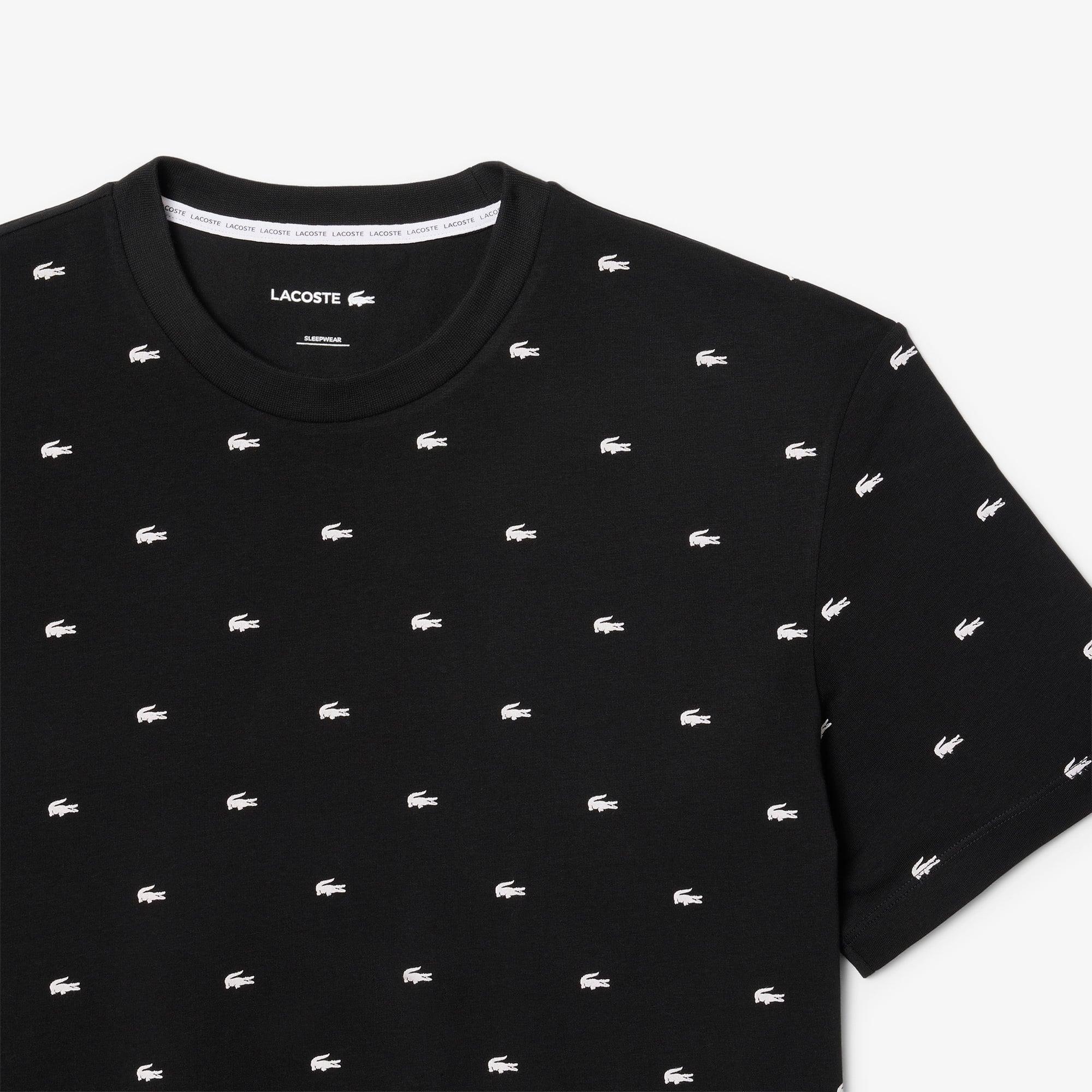 Men's Printed Cotton Pajama Set by LACOSTE