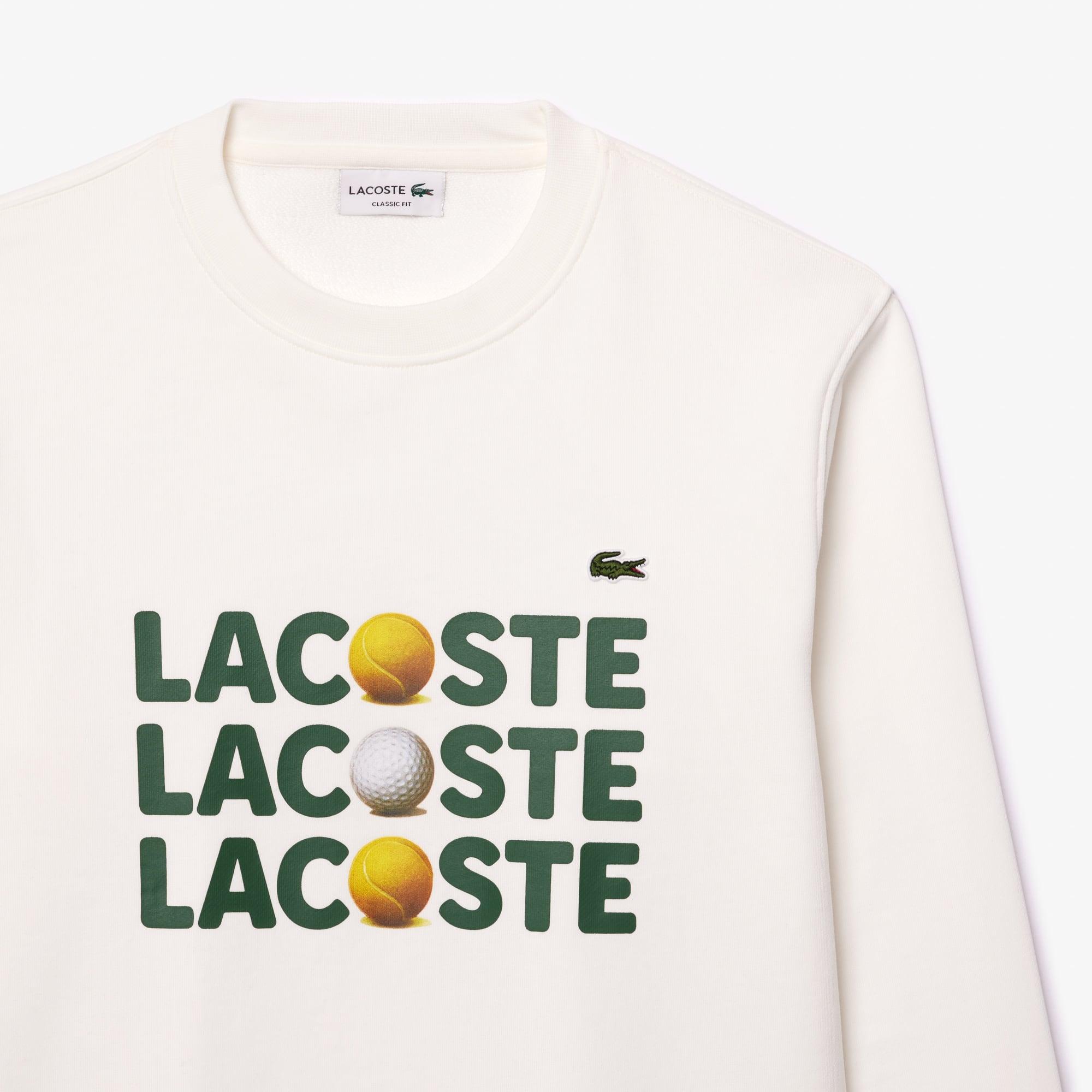Men's Printed Fleece Sweatshirt by LACOSTE