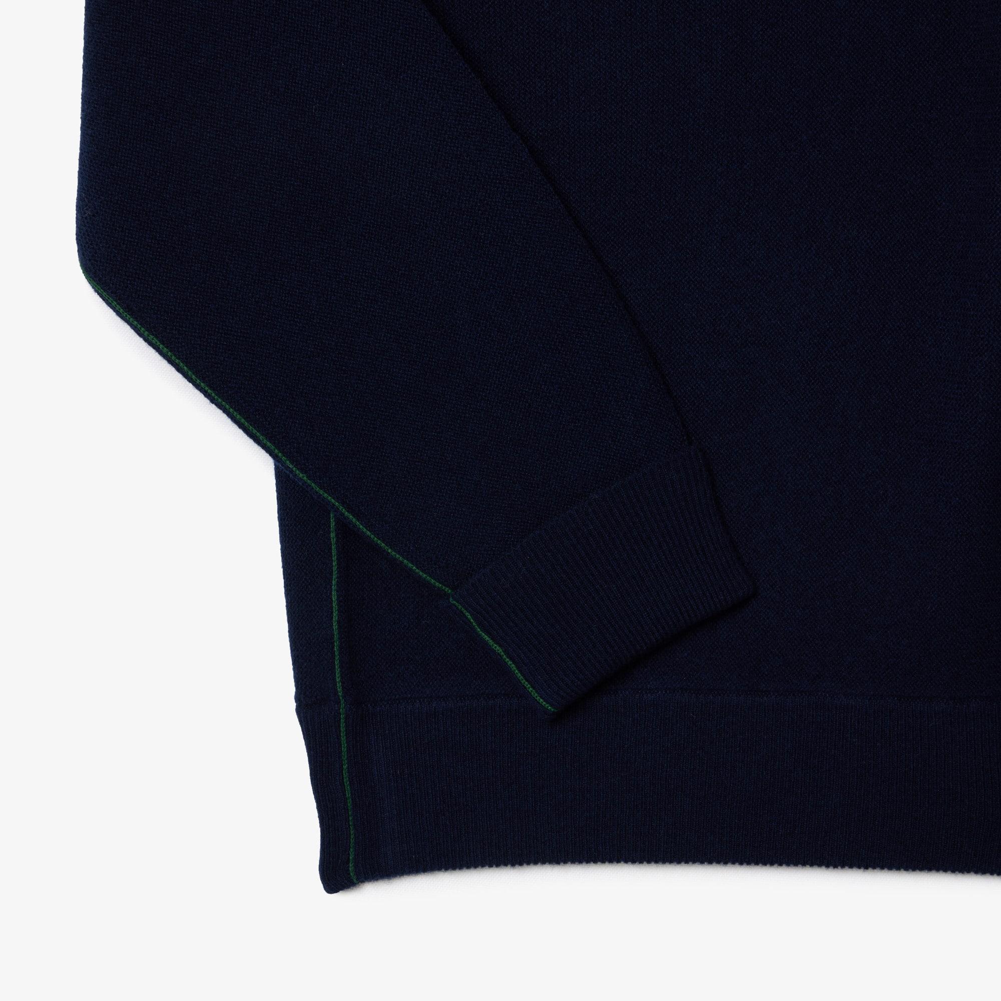 Men's Relaxed Fit Wool Polo Sweater by LACOSTE