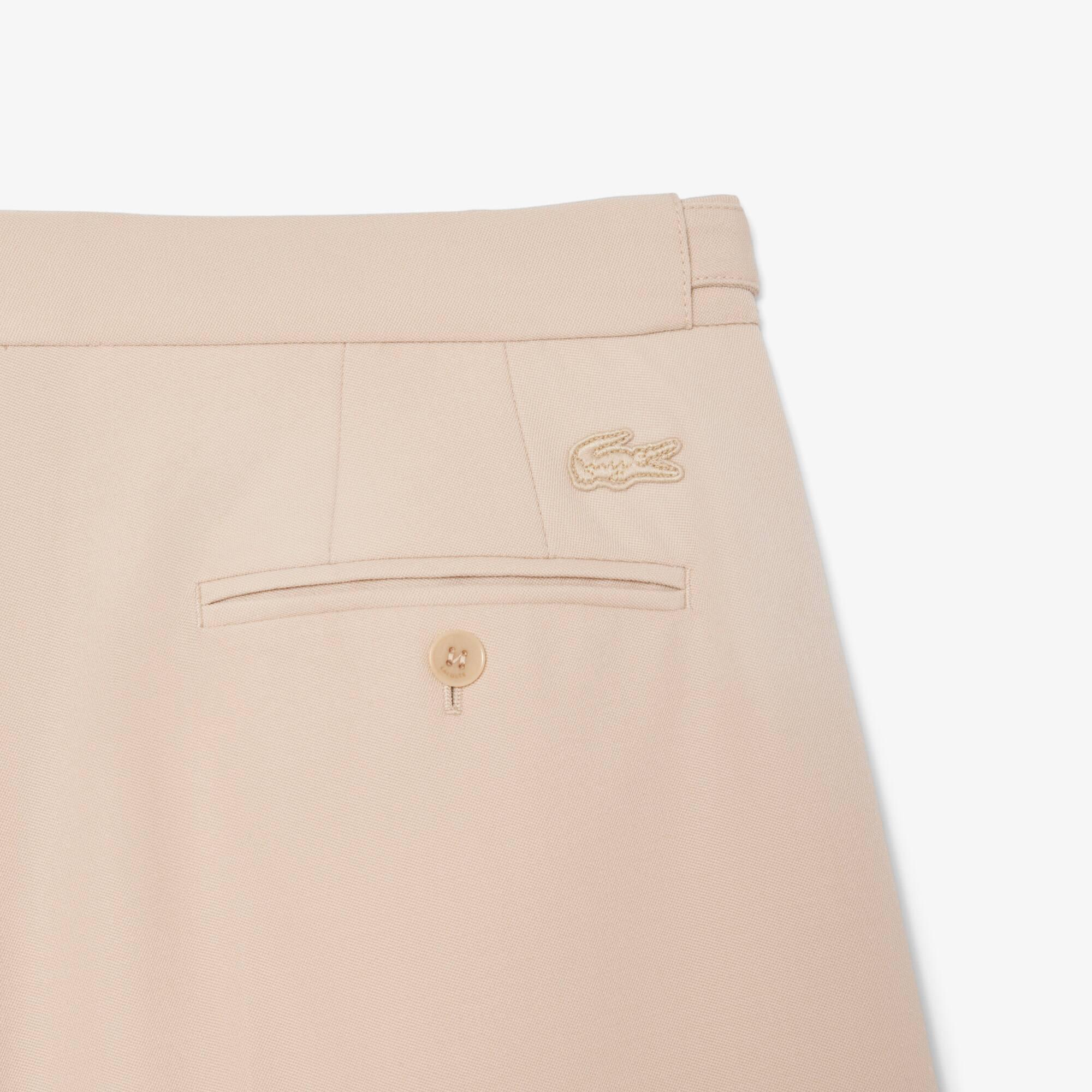 Men's Runway Fitted Wool Shorts by LACOSTE