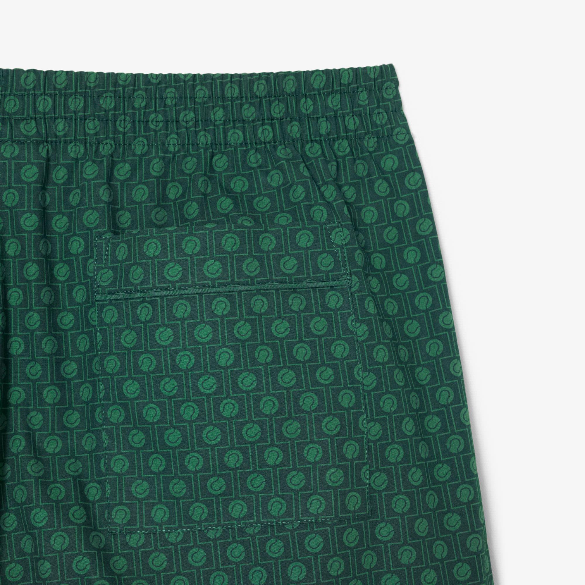 Men's Runway Print Poplin Shorts by LACOSTE