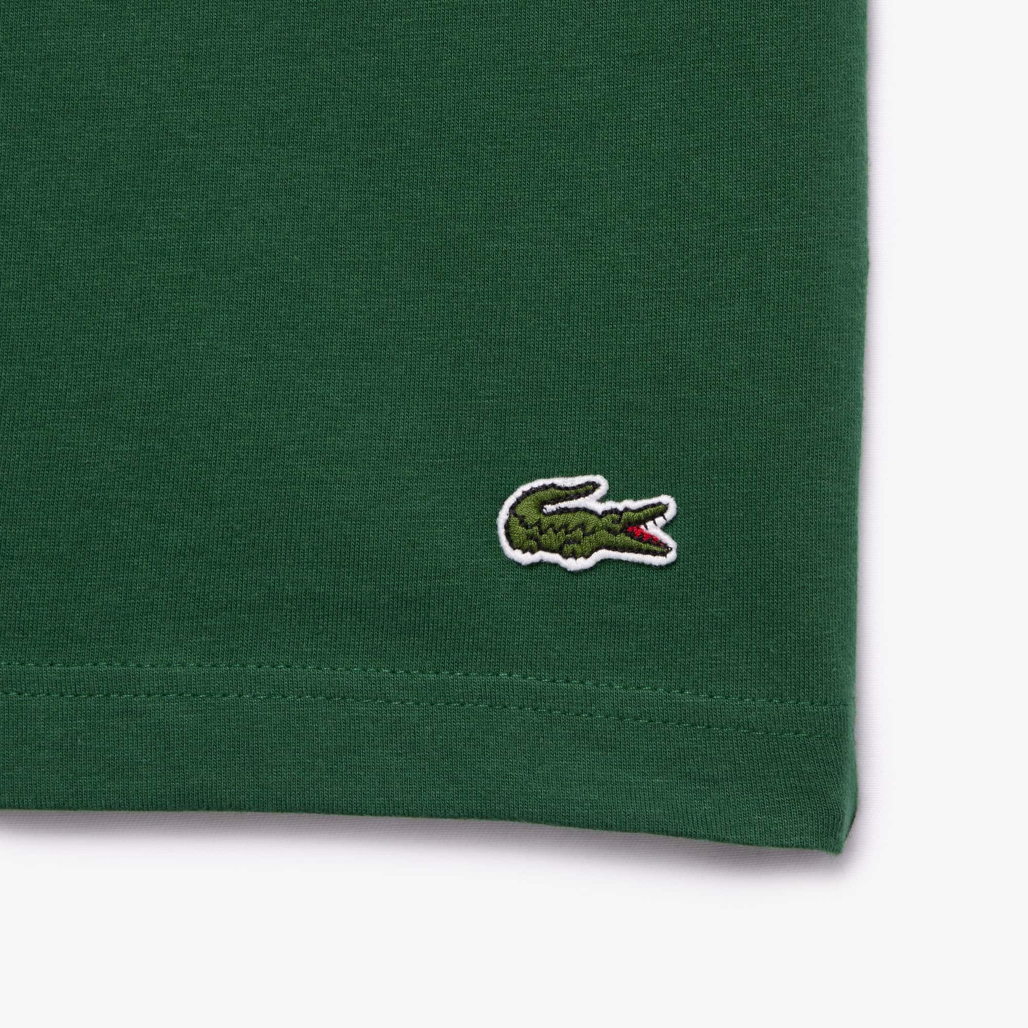Men's Signature Print Cotton T-Shirt by LACOSTE