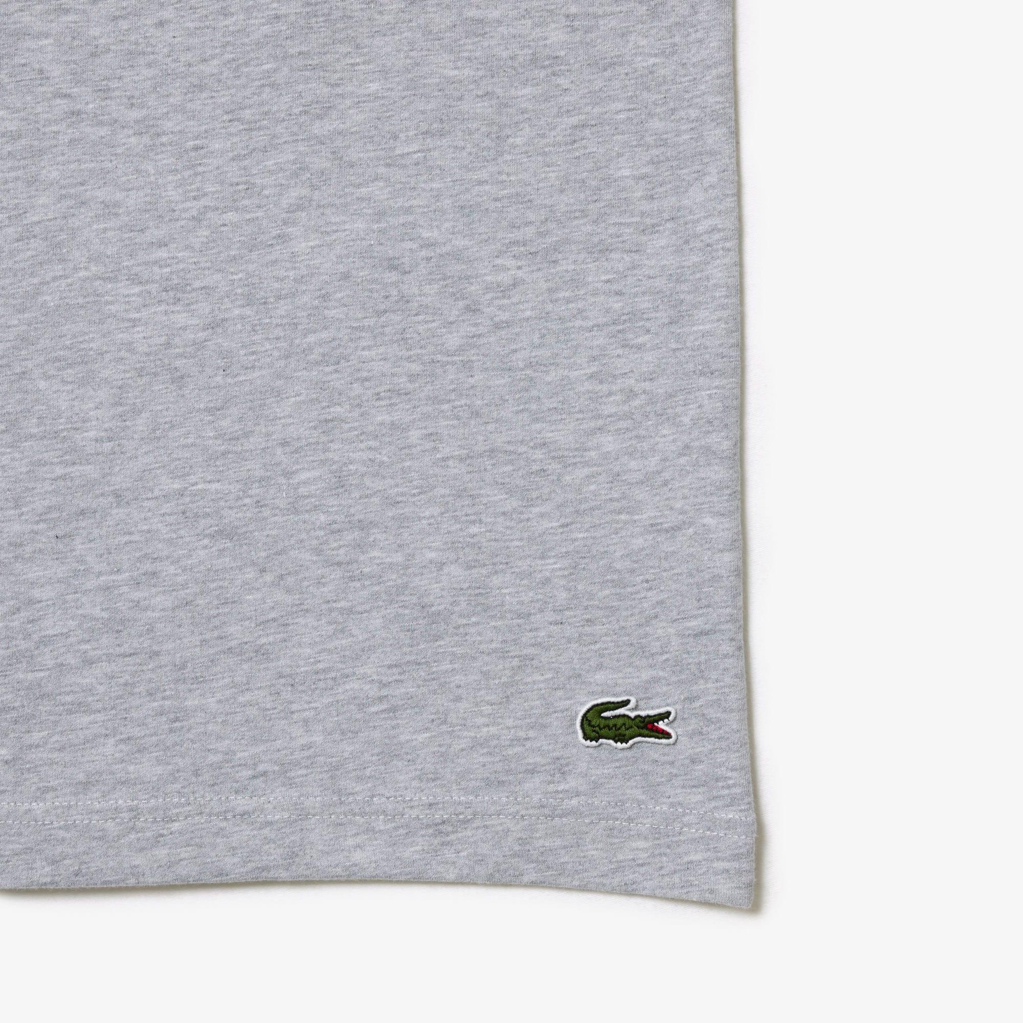 Men's Signature Print Cotton T-Shirt by LACOSTE