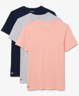 Men's Slim-Fit Crewneck T-Shirts 3-Pack Gift Set by LACOSTE