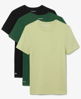 Men's Slim-Fit Crewneck T-Shirts 3-Pack Gift Set by LACOSTE
