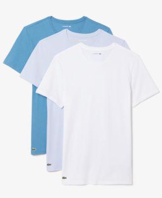 Men's Slim-Fit Crewneck T-Shirts 3-Pack Gift Set by LACOSTE