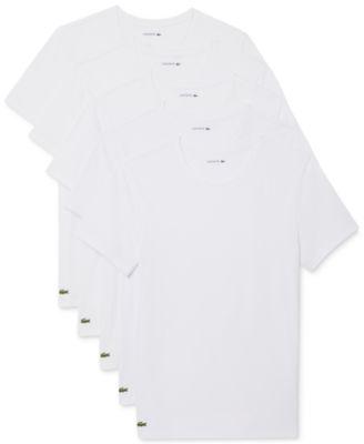 Men's Slim-Fit Crewneck Undershirt, 5-Pack by LACOSTE