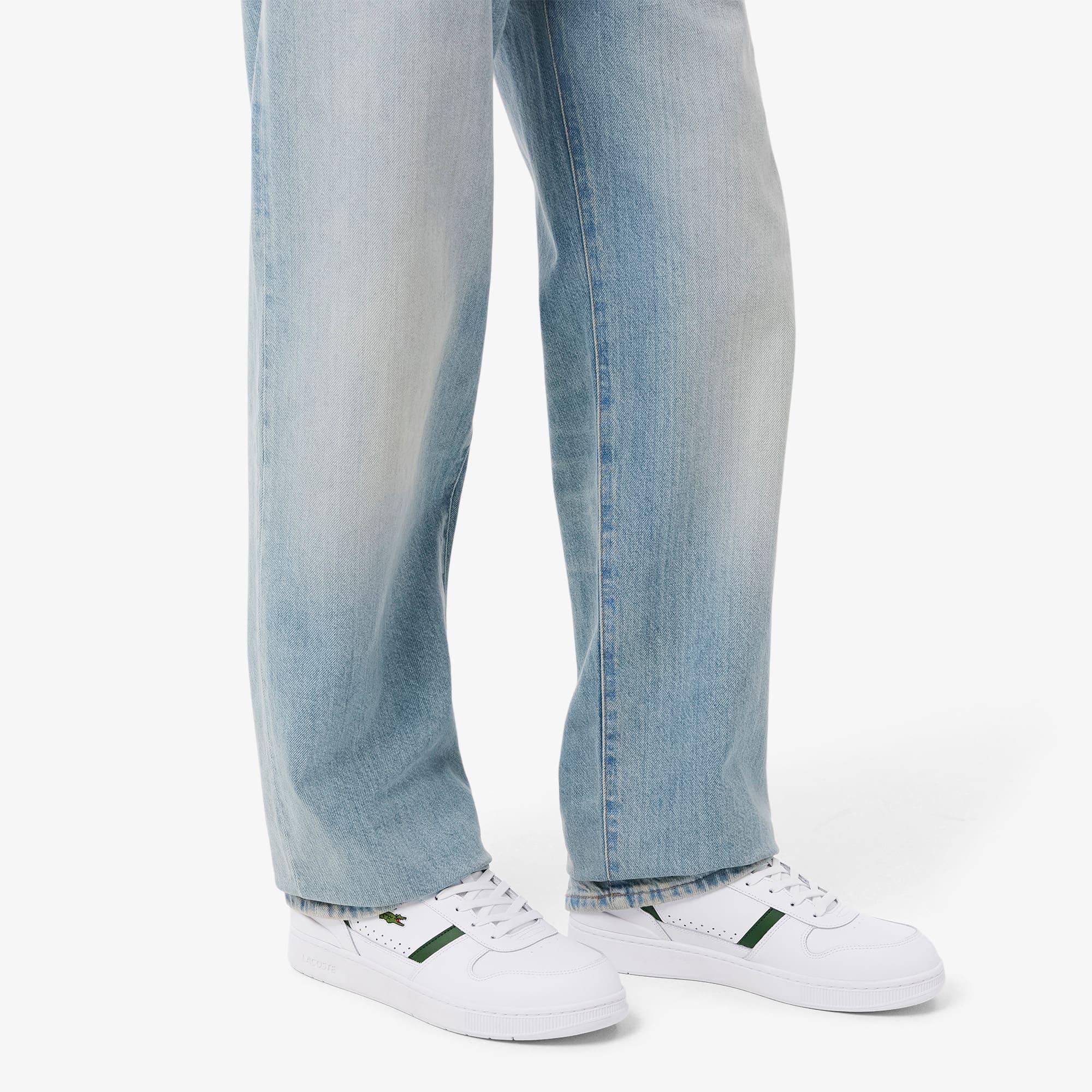 Men's T-Clip Set Leather Sneakers by LACOSTE