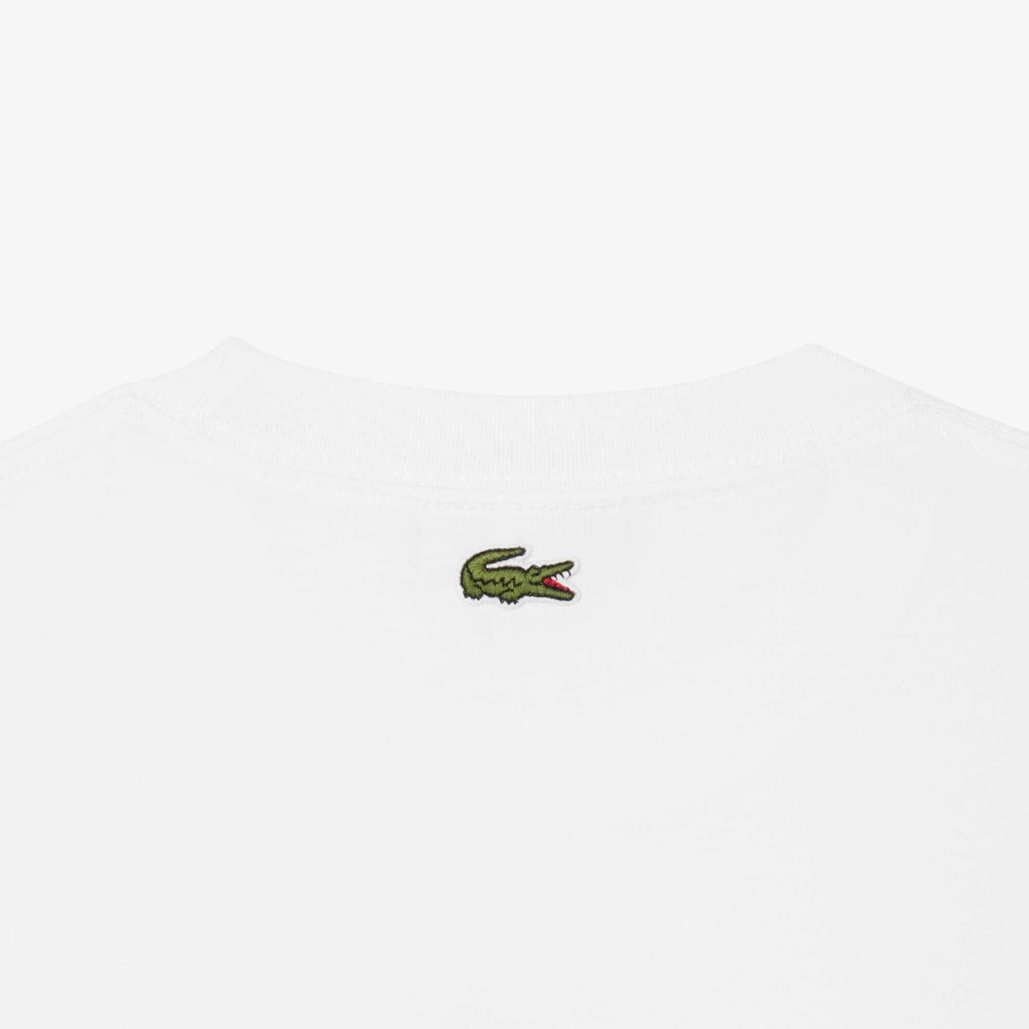 Men's Tennis Court Print Cotton T-Shirt by LACOSTE