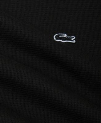 Men's Waffle-Knit Thermal Sleep Shirt by LACOSTE