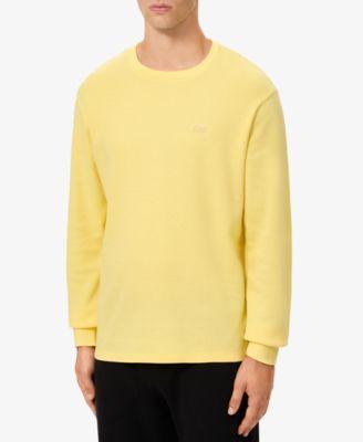 Men's Waffle-Knit Thermal Sleep Shirt by LACOSTE