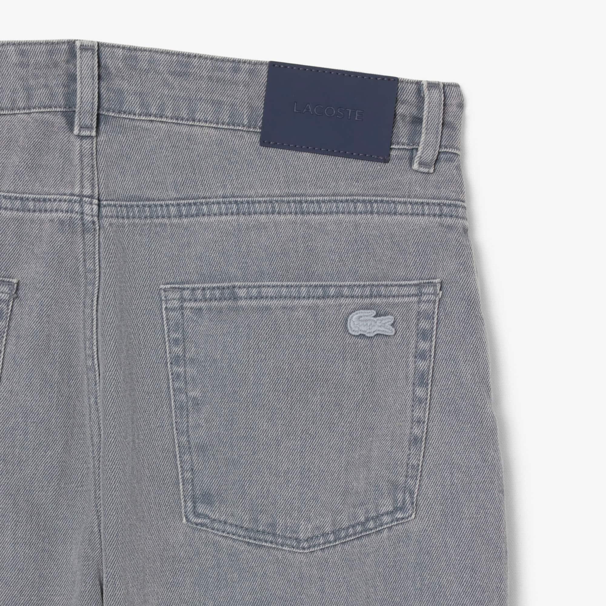 Men's Washed Effect Denim Jeans by LACOSTE