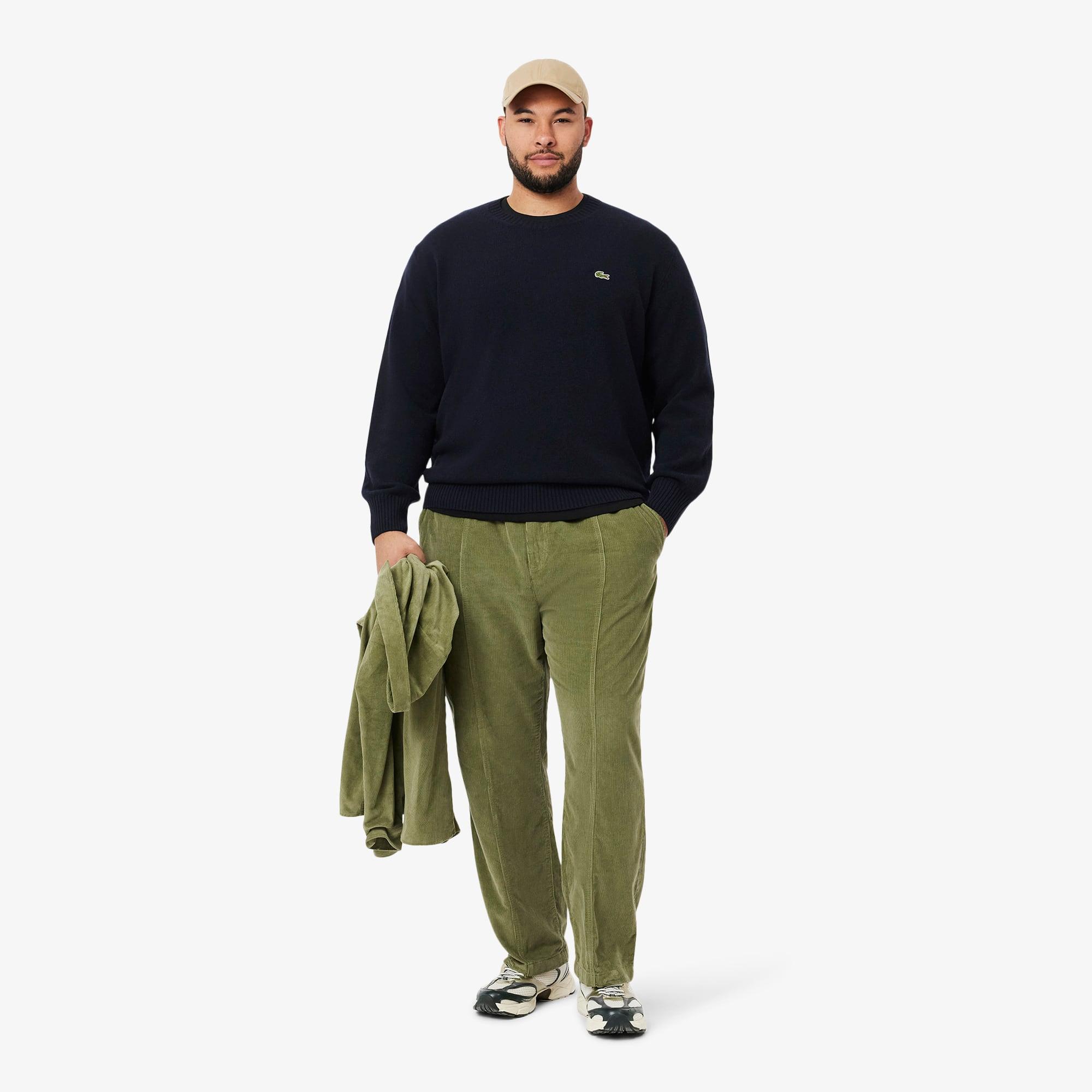 Men's Wool Crew Neck Sweater by LACOSTE