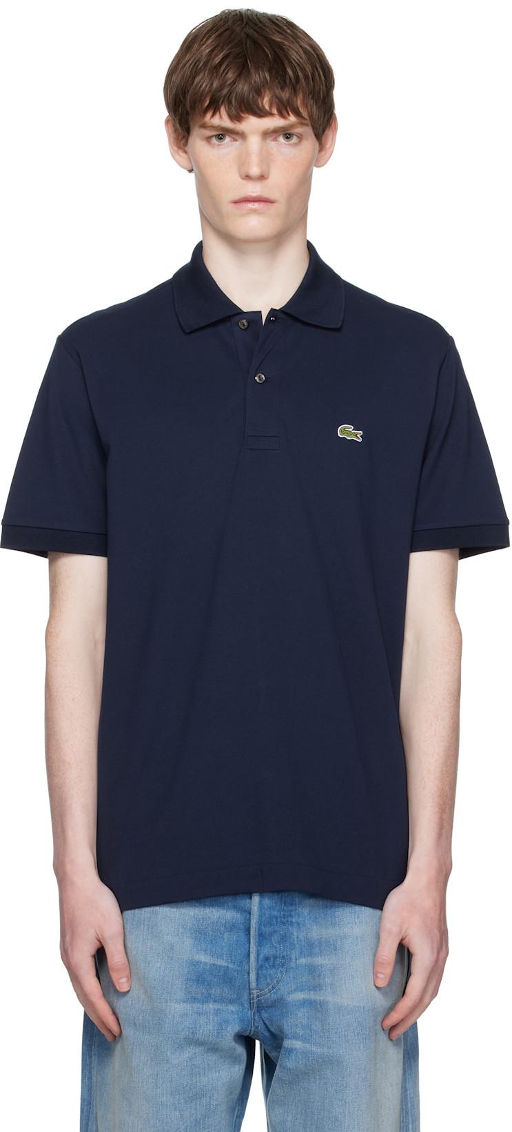 Navy Classic Fit L.12.12 Light Piqué Polo by LACOSTE