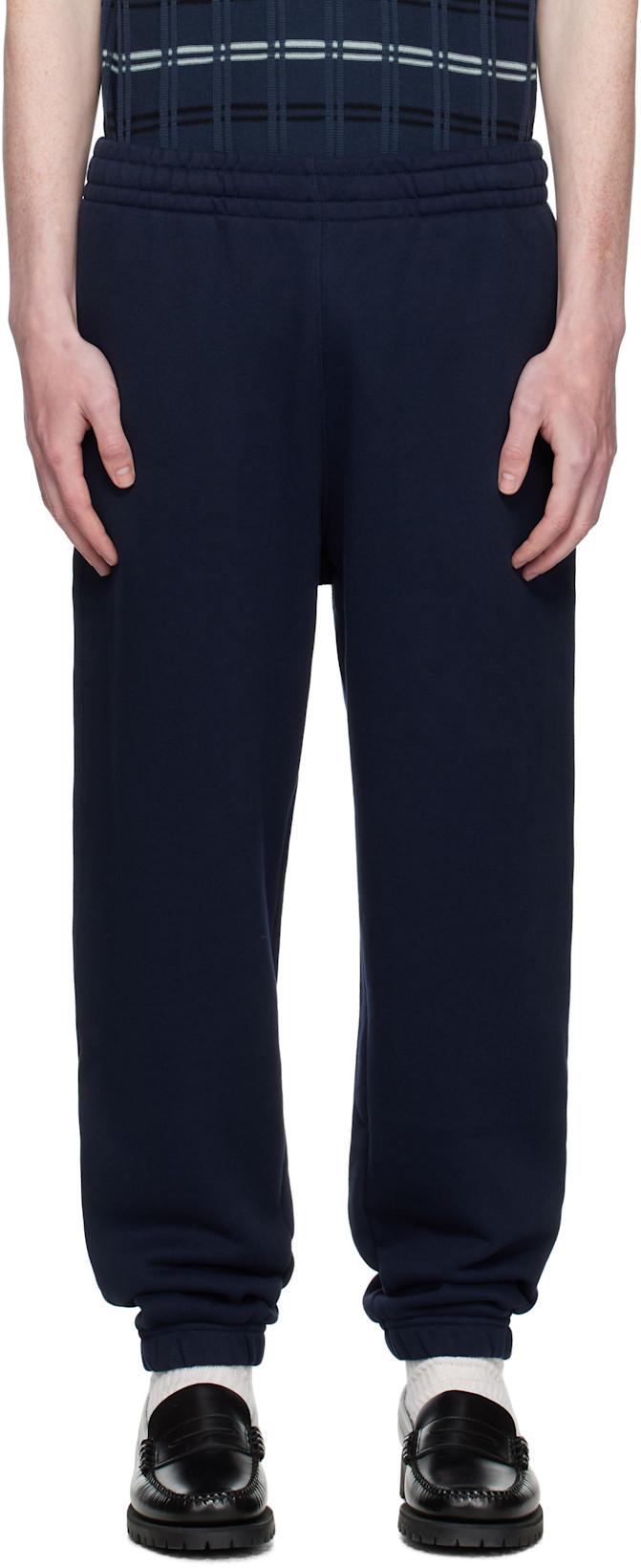 Navy Fleece Sweatpants by LACOSTE