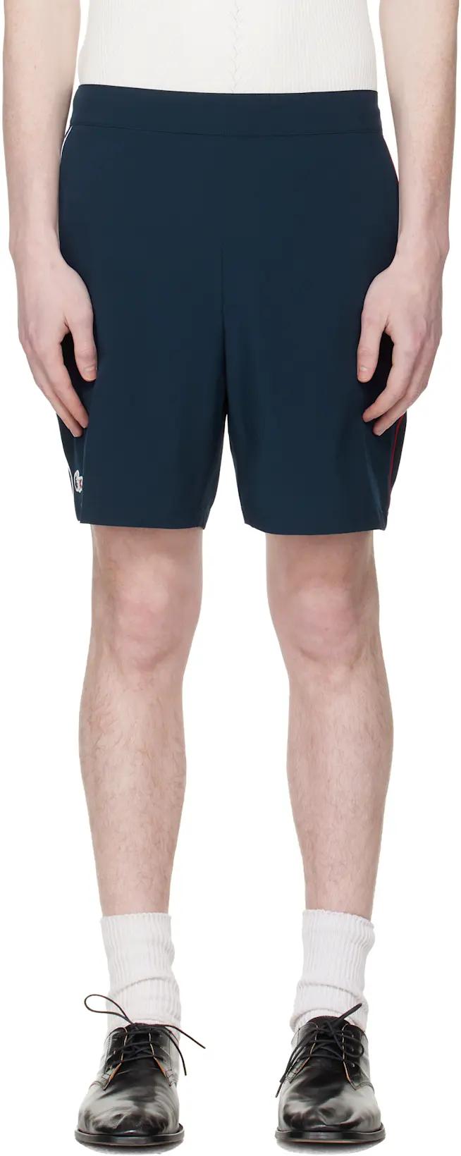 Navy French Tennis Team Shorts by LACOSTE