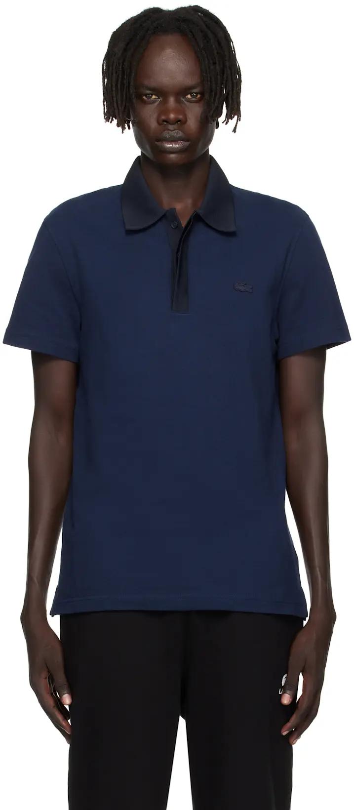 Navy Regular Fit Piqué Polo by LACOSTE
