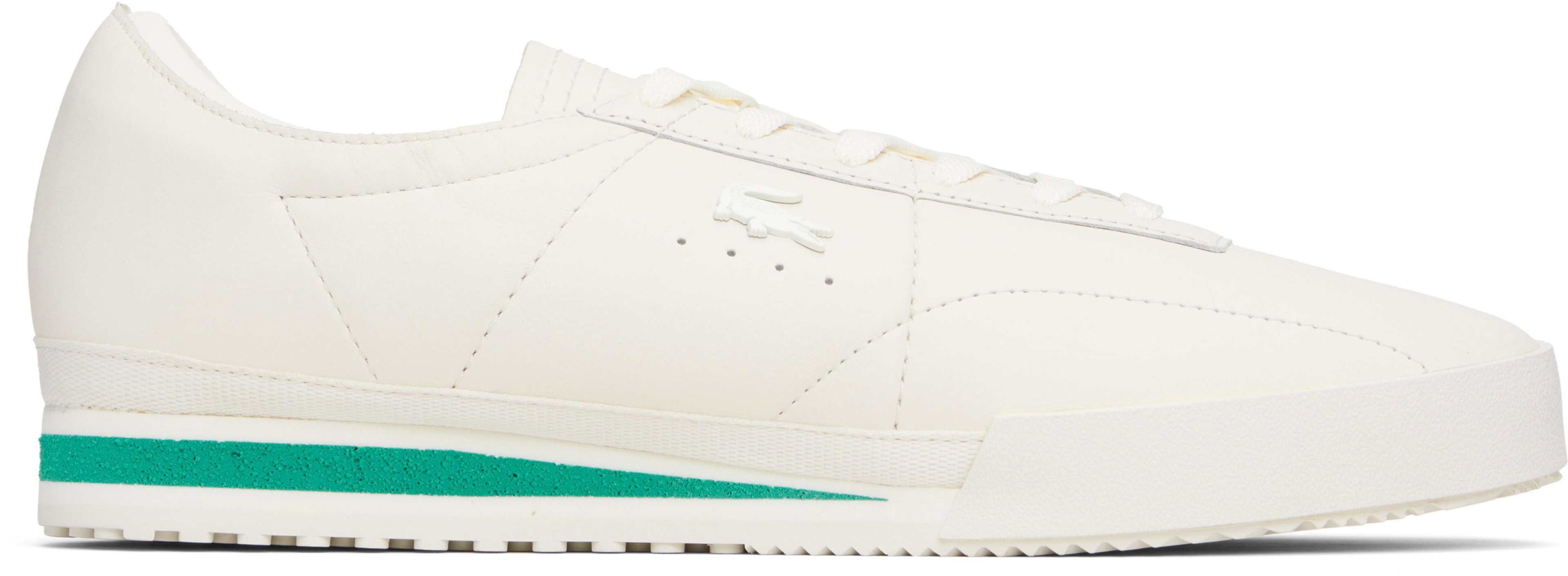 Off-White Aura Leather Sneakers by LACOSTE