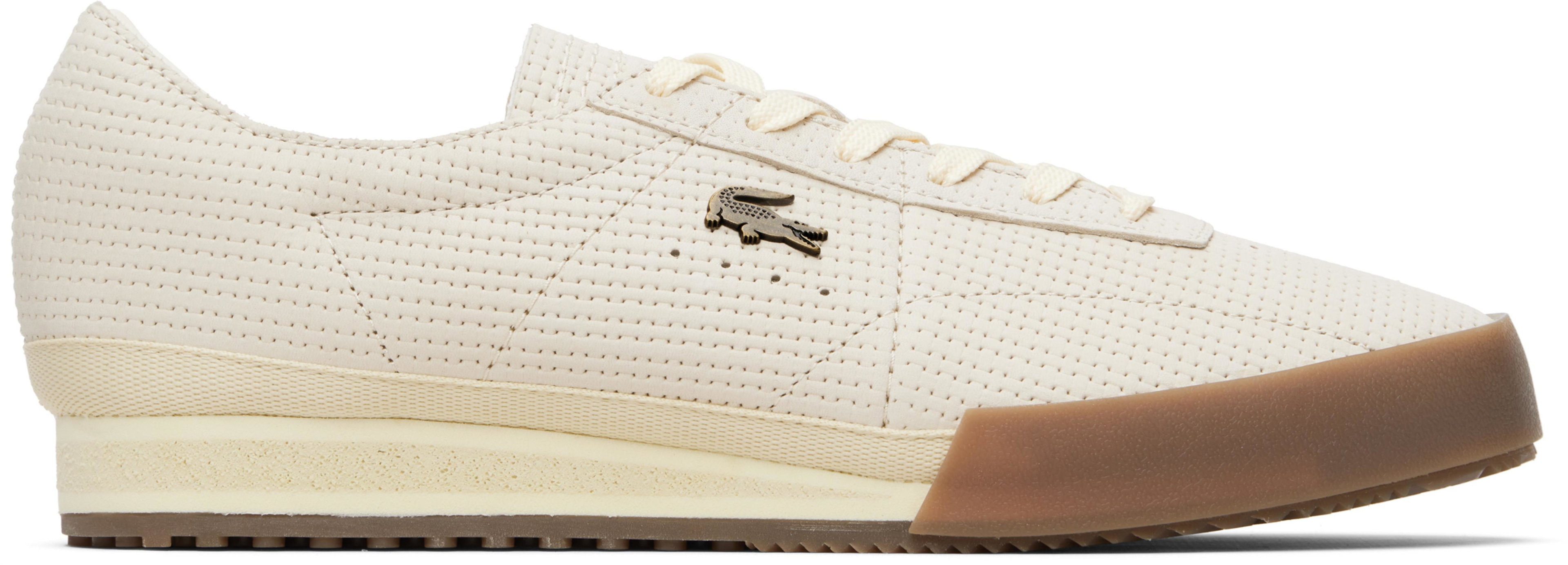 Off-White Aura Leather Sneakers by LACOSTE