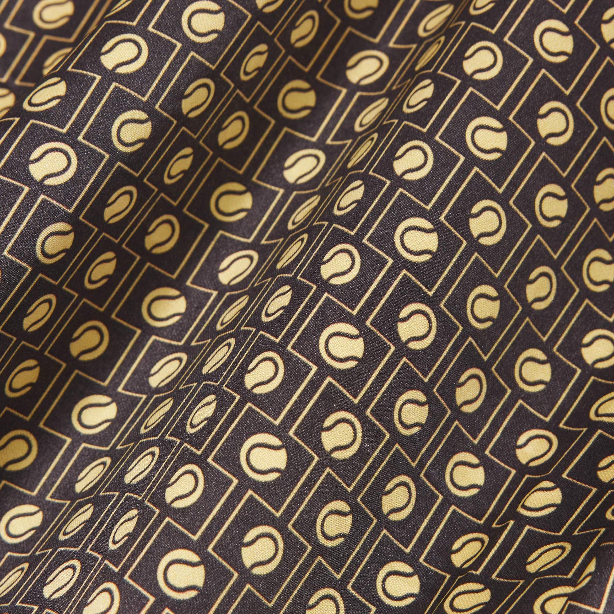 Oversized Printed Satin Shirt by LACOSTE