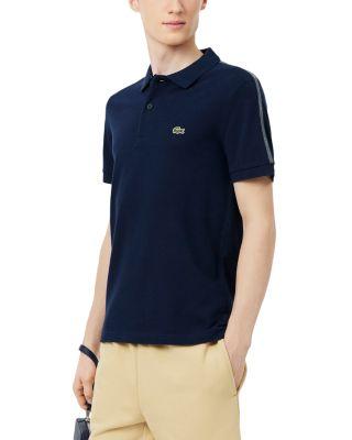 Regular Fit Logo Stripe Polo Shirt by LACOSTE
