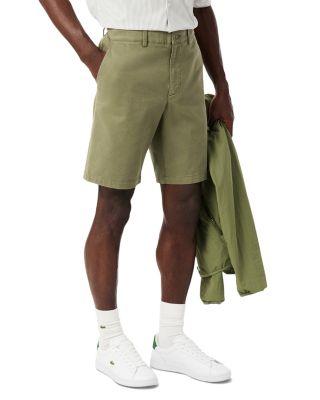 Regular Fit Stretch Cotton Blend Chino Bermuda Shorts by LACOSTE