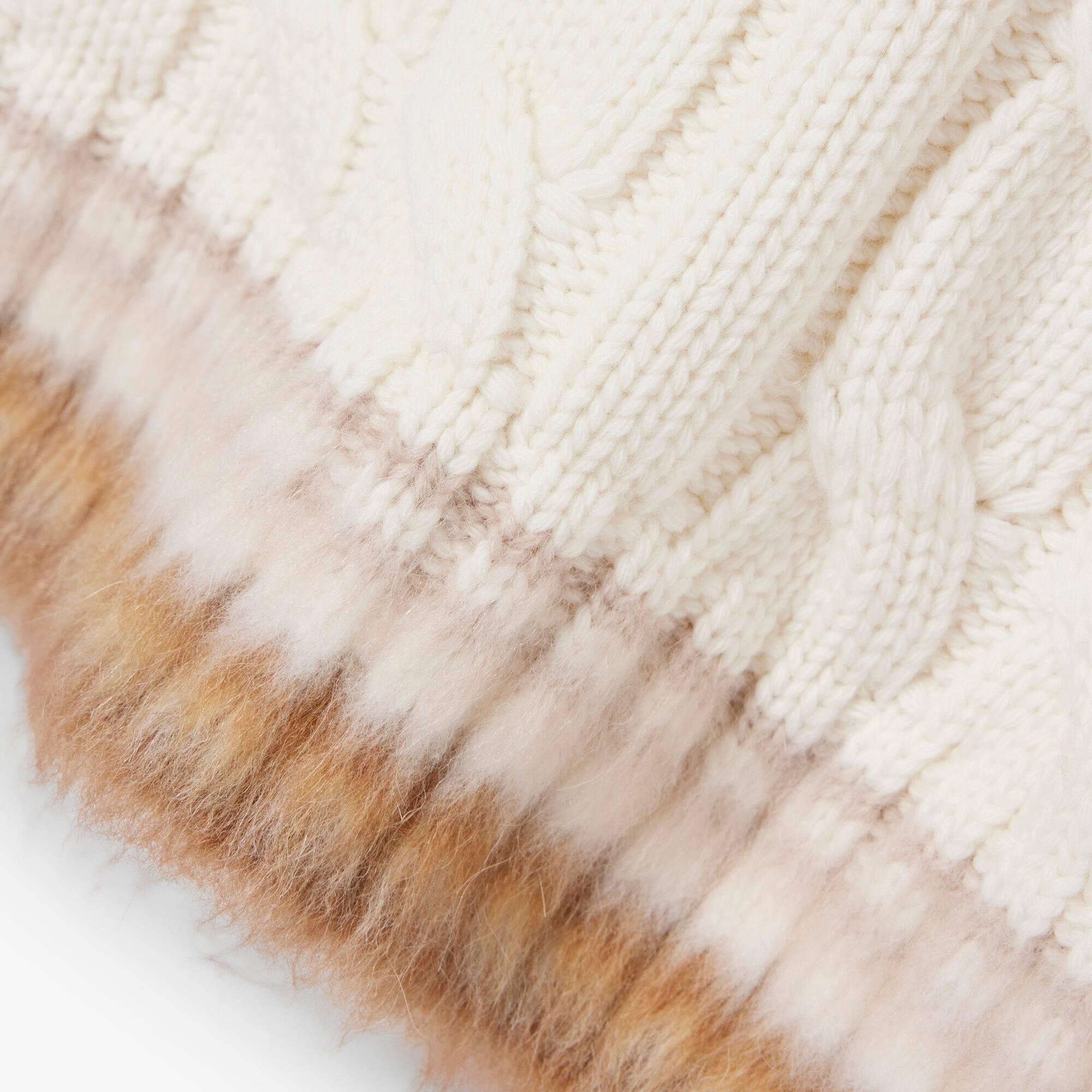 Runway Cable Knit Wool Sweater Vest by LACOSTE