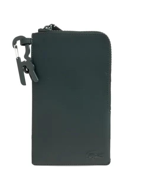 Runway logo-embossed leather wallet by LACOSTE